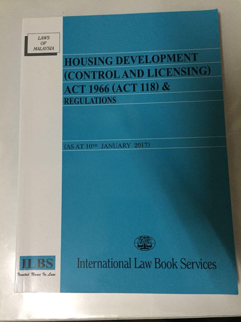 Housing Development Act As At 10th January 2017 Textbooks On Carousell