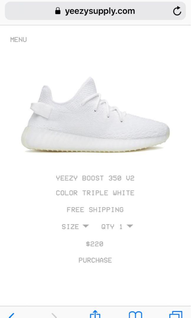 https://yeezysupply.com REstock Free 