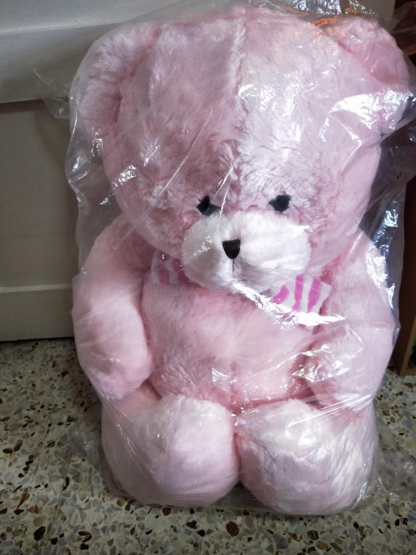huge pink teddy bear