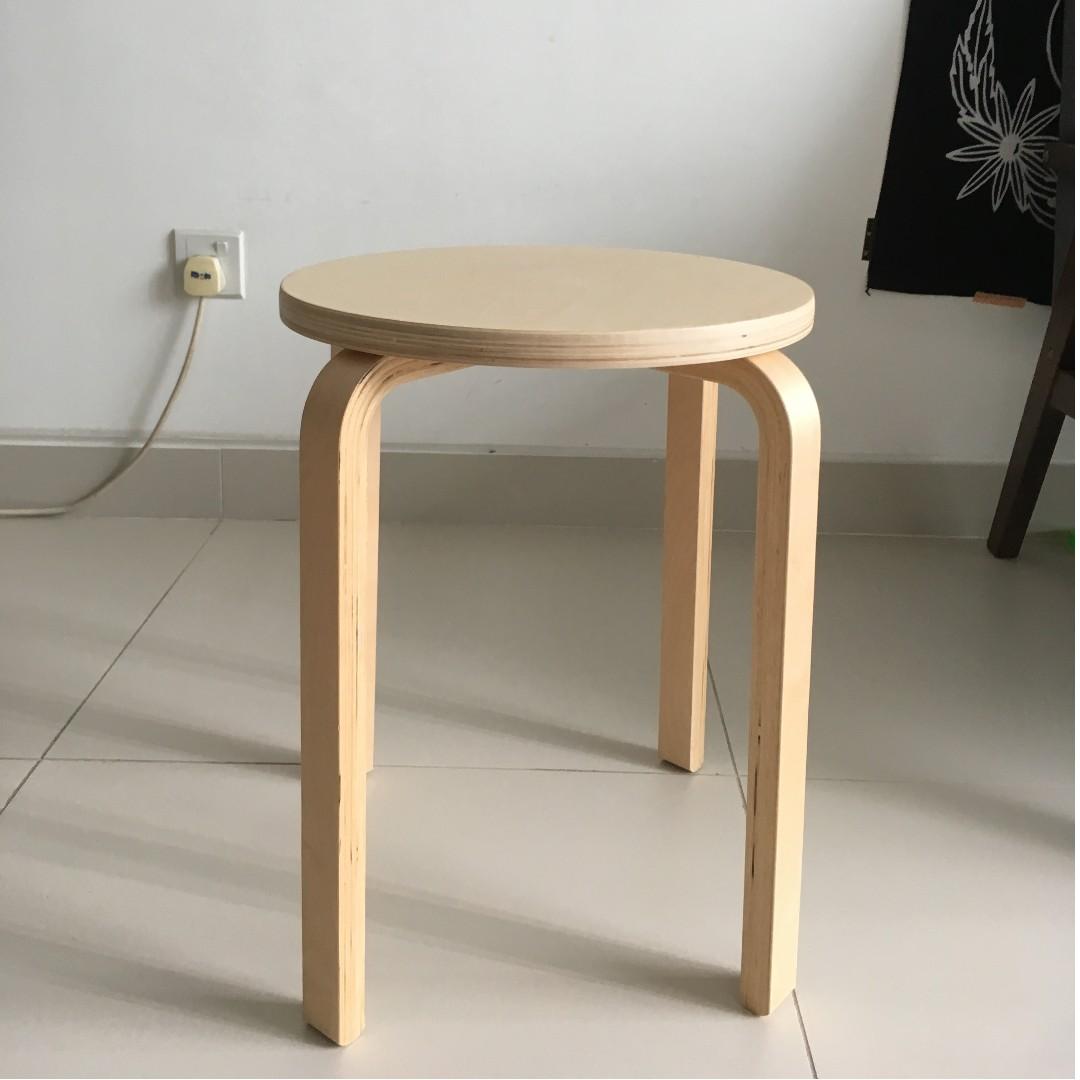 IKEA FROSTA Stool in Birch, Furniture & Home Living, Furniture, Chairs