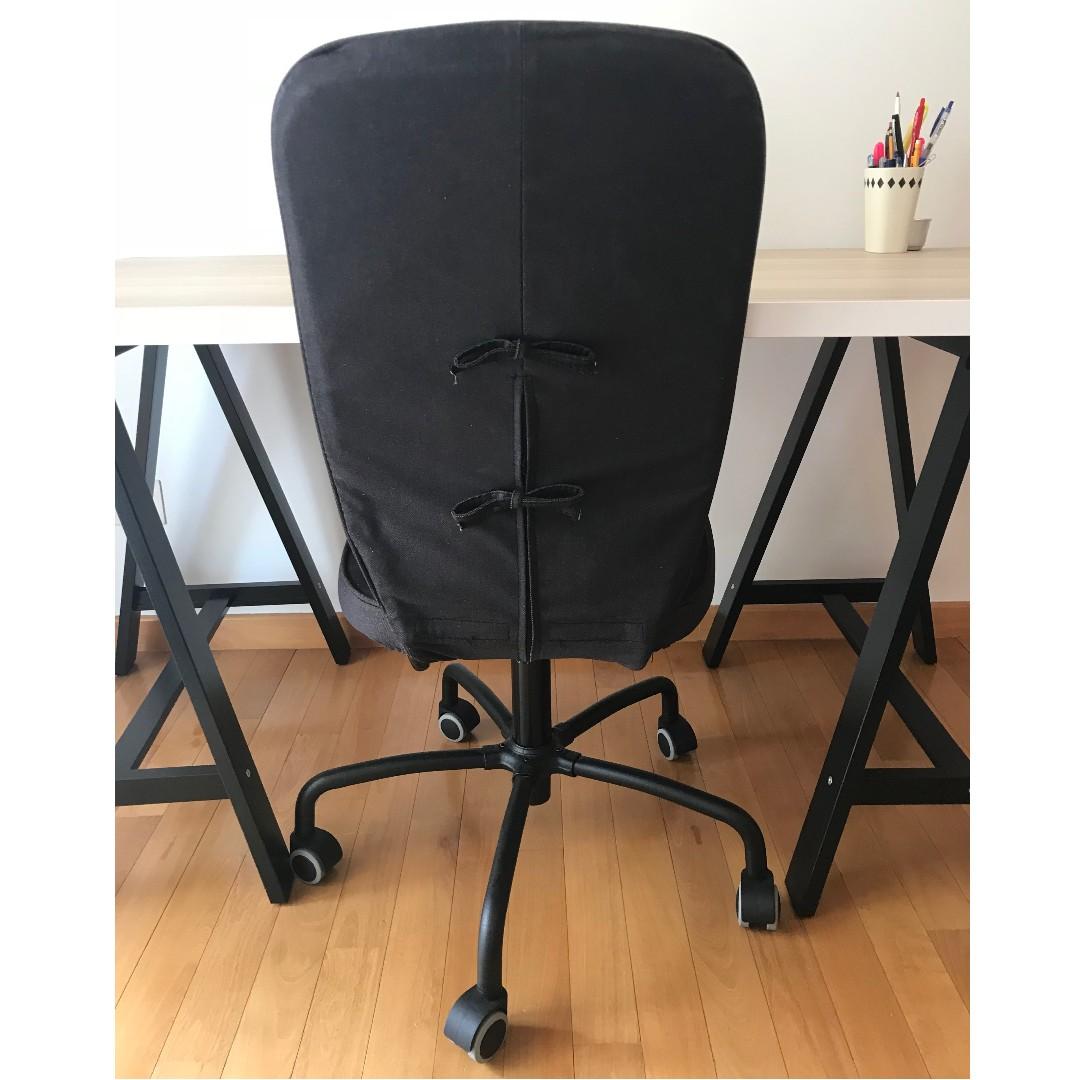 Ikea Lillhojden Desk Chair In Dark Grey Furniture Tables