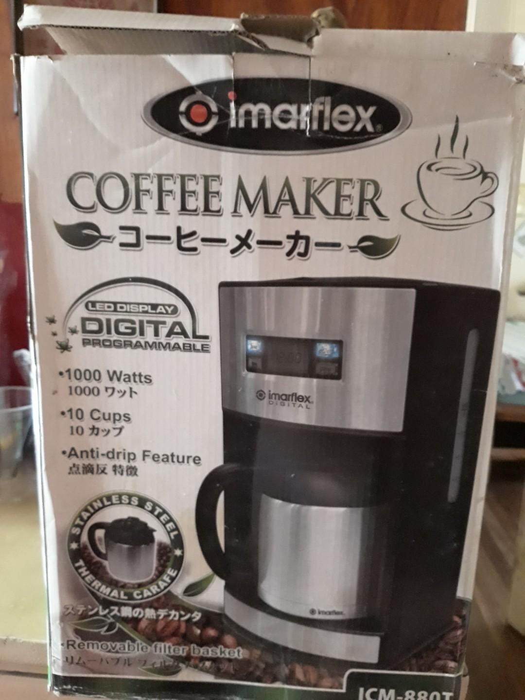 Imarflex 10cup Coffee Maker, TV & Home Appliances, Kitchen Appliances