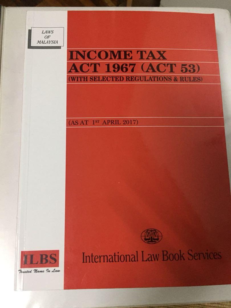 Income Tax Act 1967 As At 1st April 2017 Textbooks On Carousell