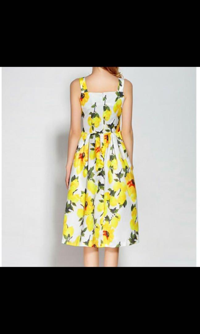 Inspired D G Lemon Print Dress Women S Fashion Clothes Dresses Skirts On Carousell
