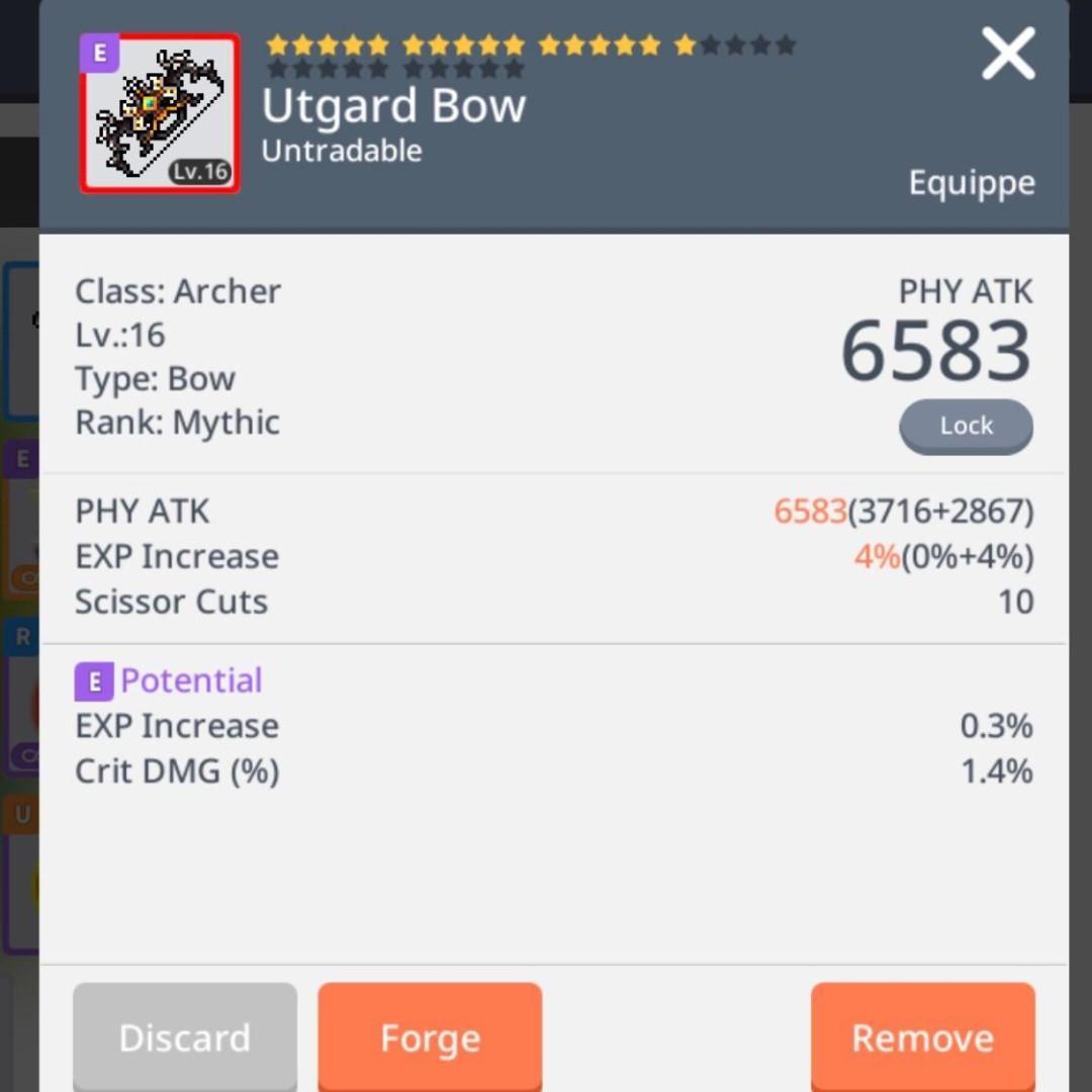 Maplestory M Union 2 Mythic Weapons, Video Gaming, Gaming Accessories, Game  Gift Cards & Accounts On Carousell