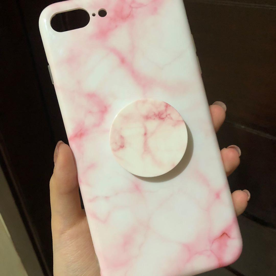 Marble Case Iphone 7 Plus 8 Plus Popsocket Telepon Seluler Tablet Aksesoris Tablet Handphone Di Carousell Marble iphone casesmarble iphone cases. marble case iphone 7 plus 8 plus popsocket