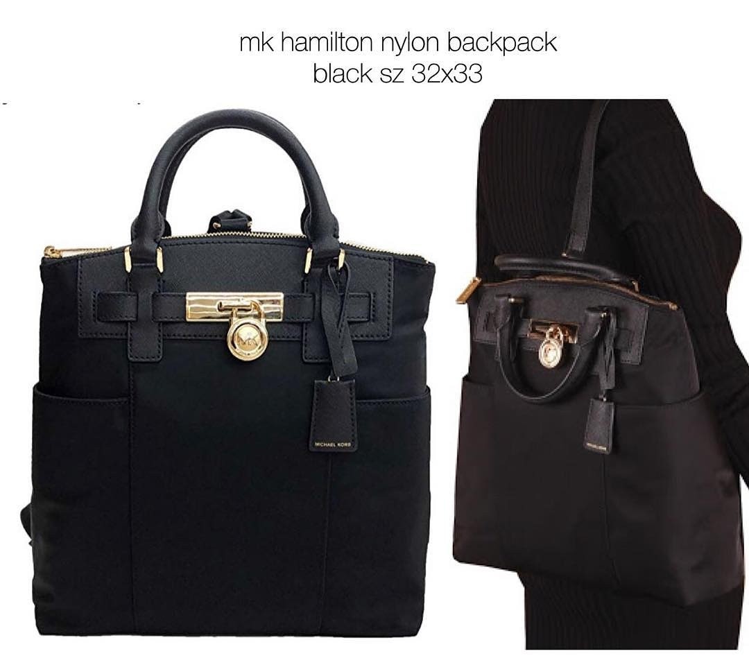 Michael kors hamilton best sale nylon backpack