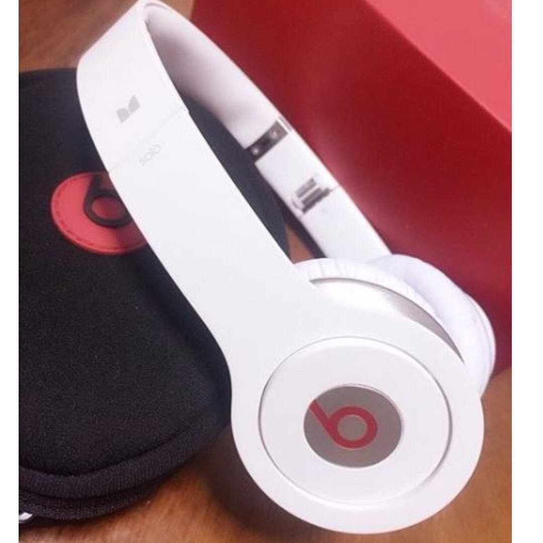 white headphones wired