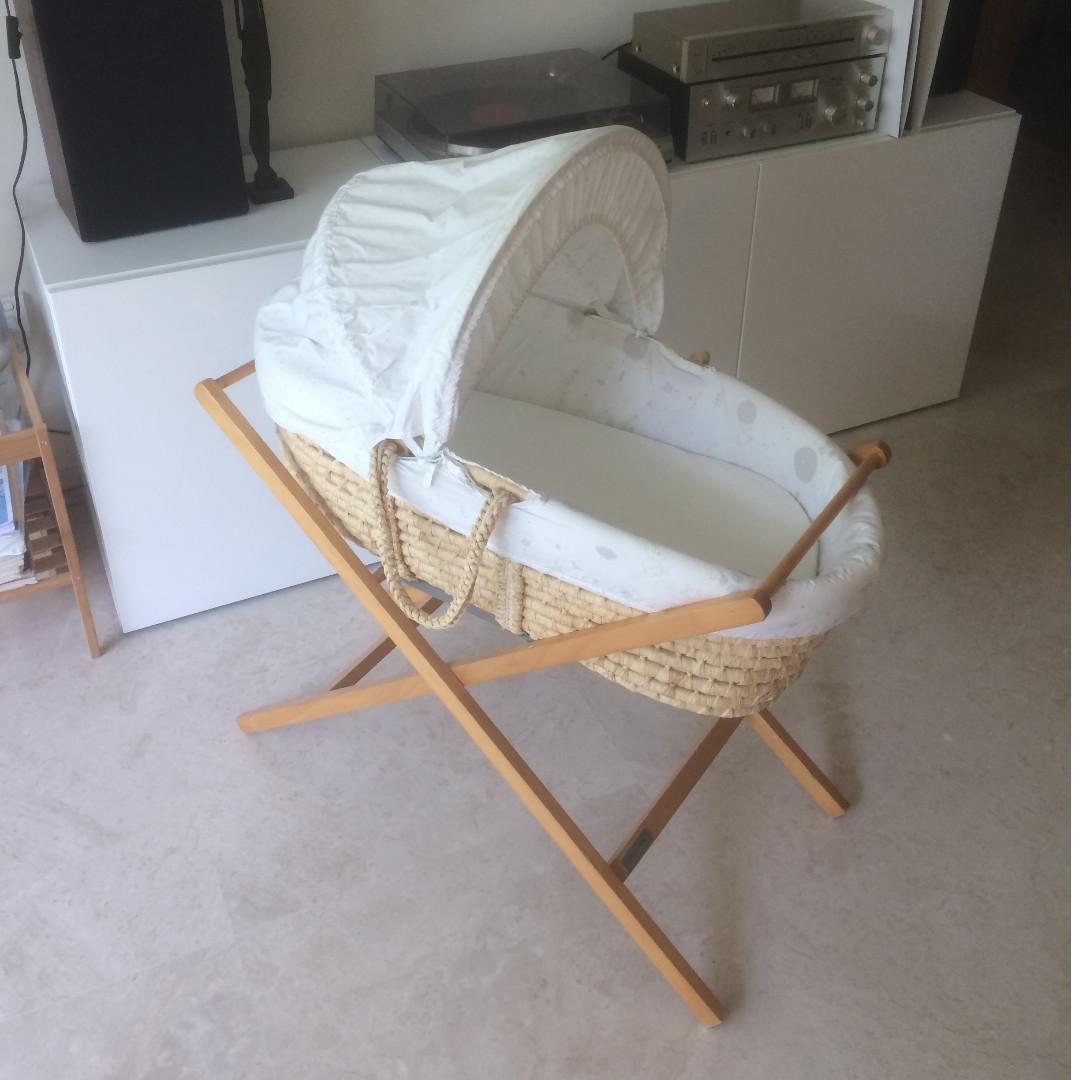 mothercare moses basket and stand