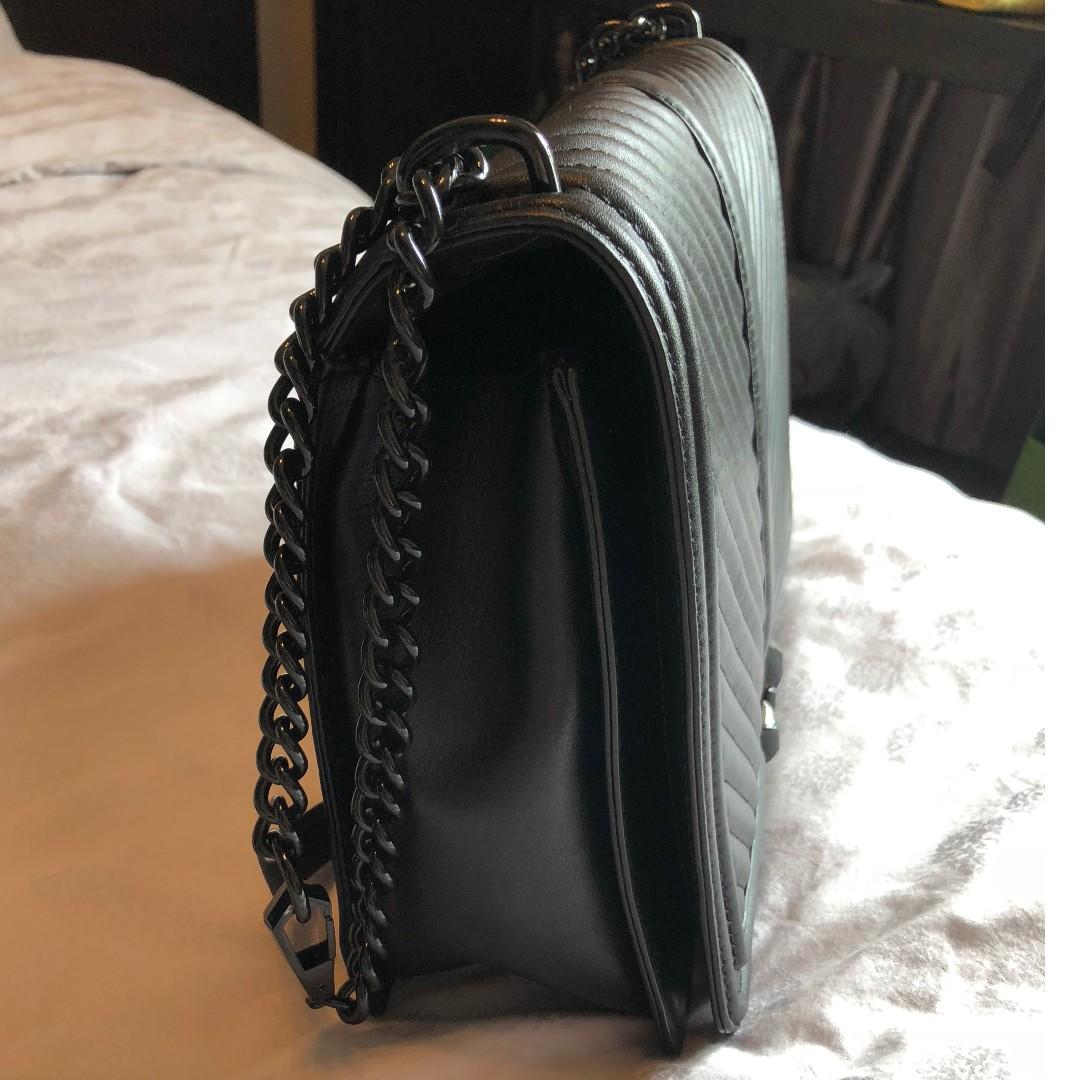 New Other REBECCA MINKOFF Chevron Quilted Jumbo Love Crossbody