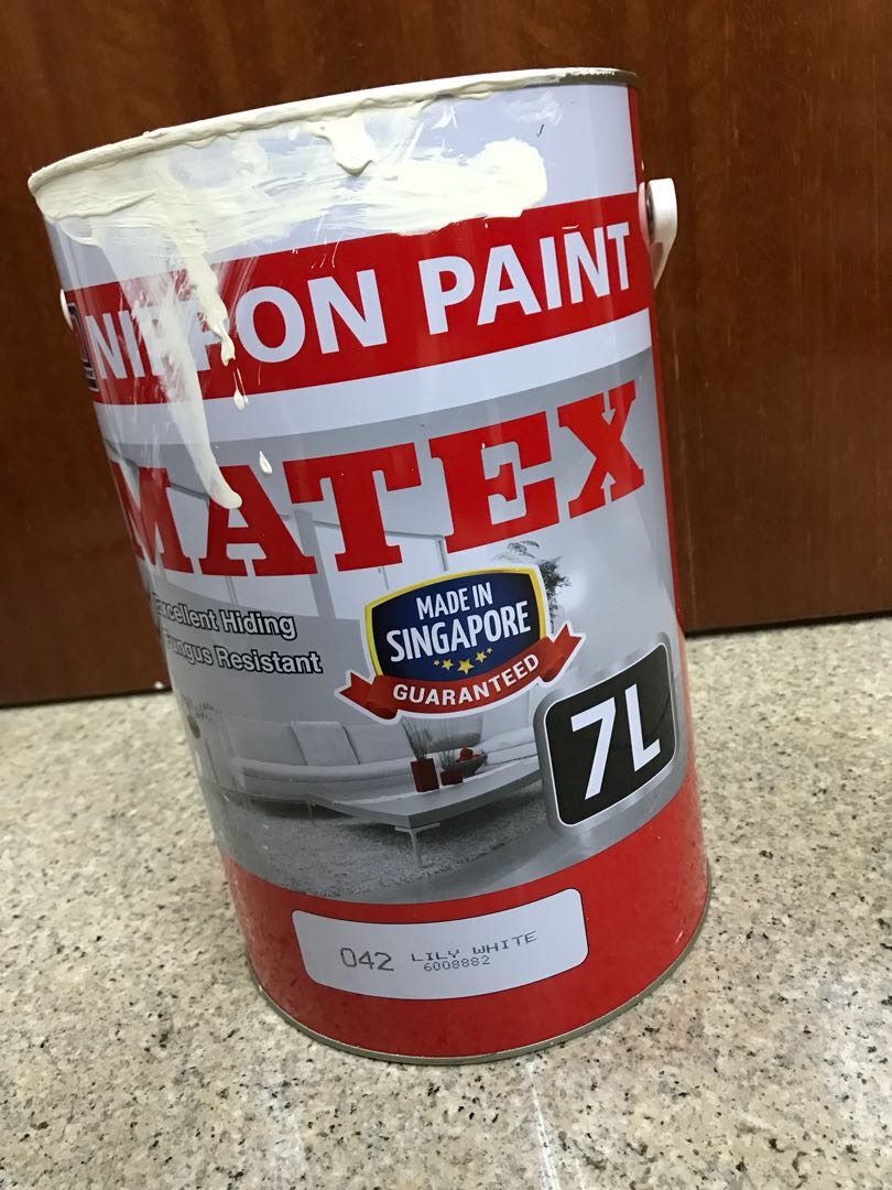Nippon Paint Matex Lily White 7L, Furniture & Home Living, Home Decor, Vases & Decorative Bowls