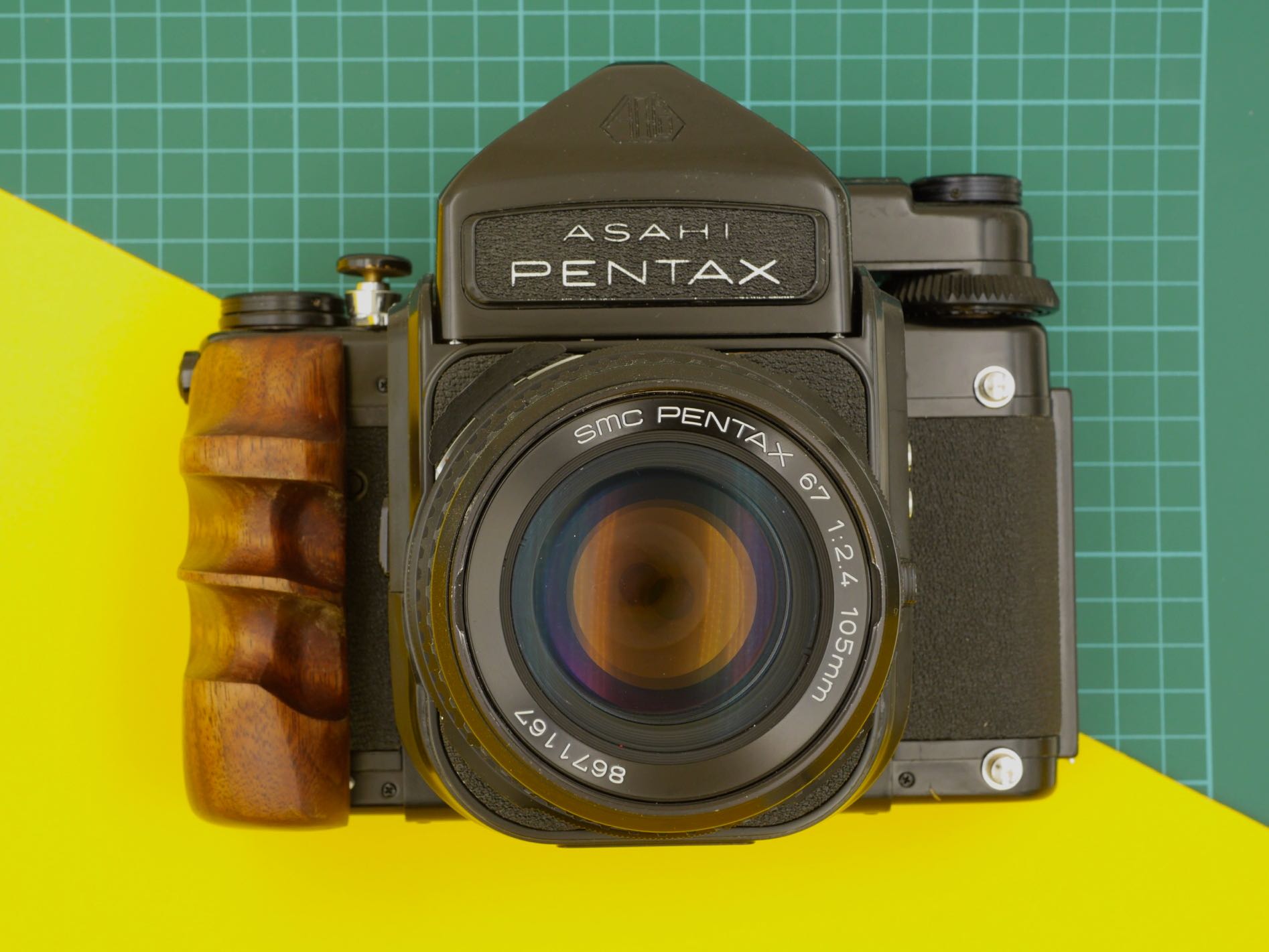 Pentax 6x7 MLU TTL + SMC Pentax 105mm F2.4 Super Takumar, Photography,  Cameras on Carousell