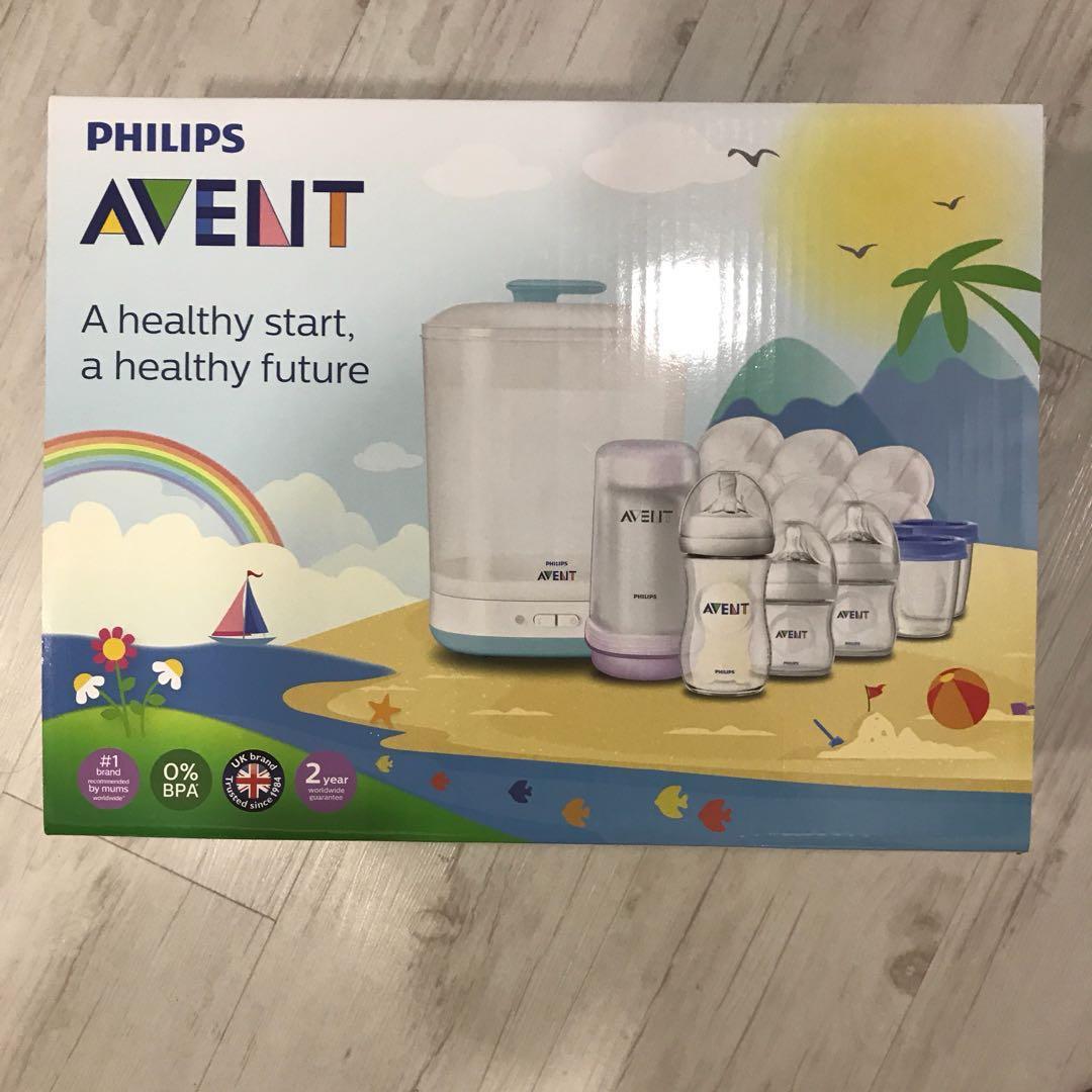avent set with sterilizer and bottle warmer