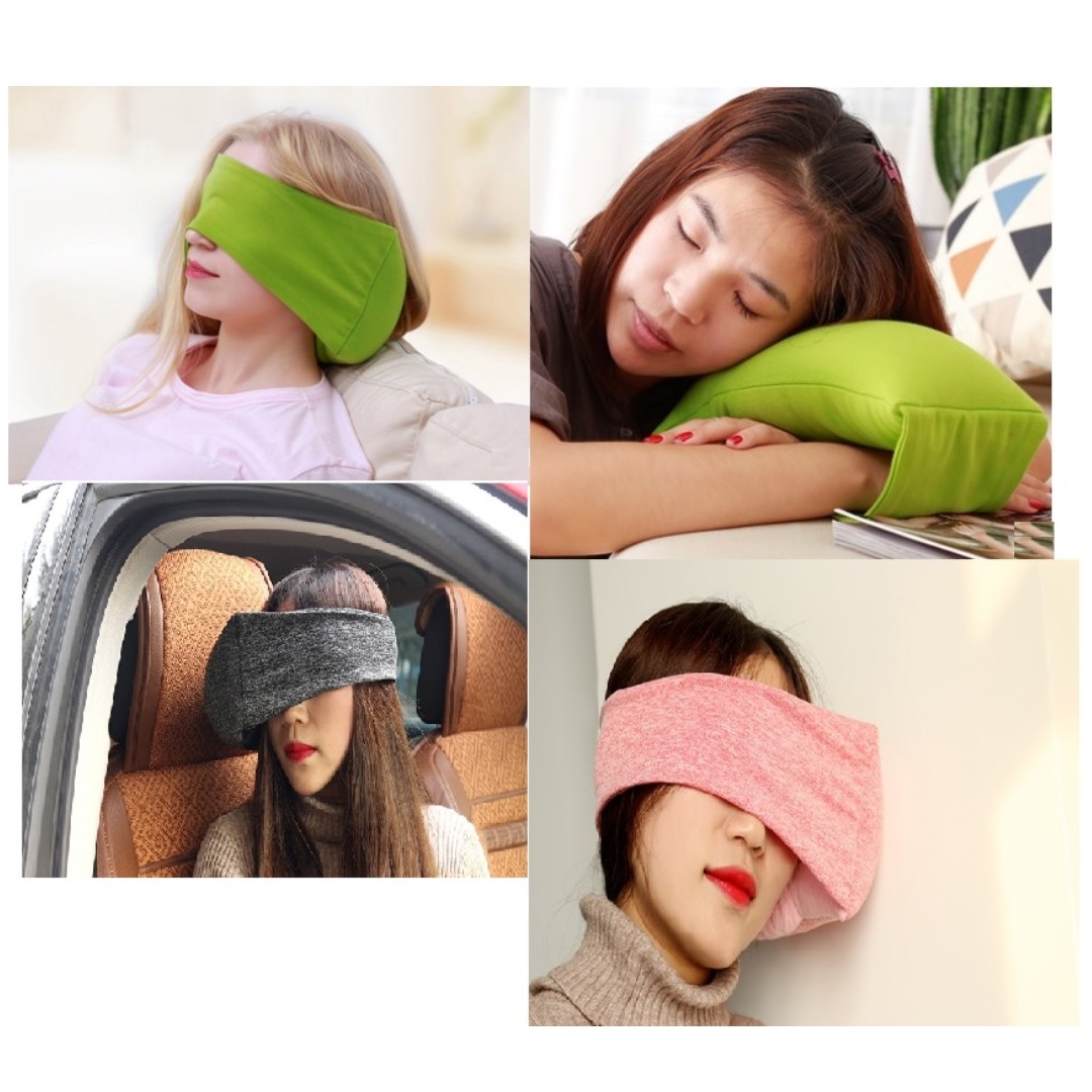 Pillow Face Eyes Neck Pillow Beads Inside Travel Travel