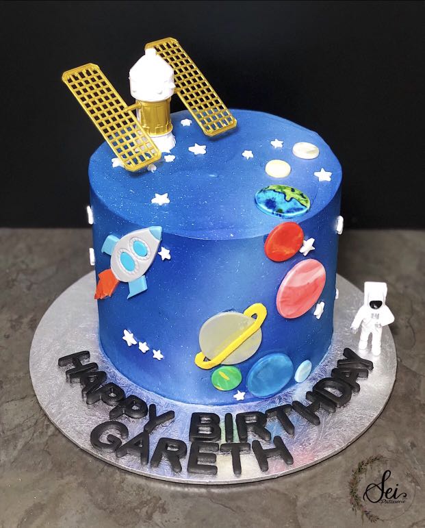 1 Set Space Planet Cake Toppers Cake Insert Baby Birthday Party Cake  Decoration | eBay