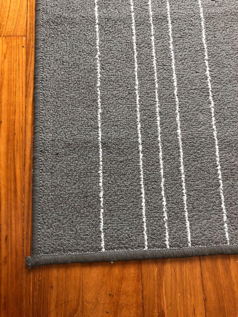 Pre Loved Ikea Grey Carpet Rug Hulsig Furniture Home Decor Others On Carousell