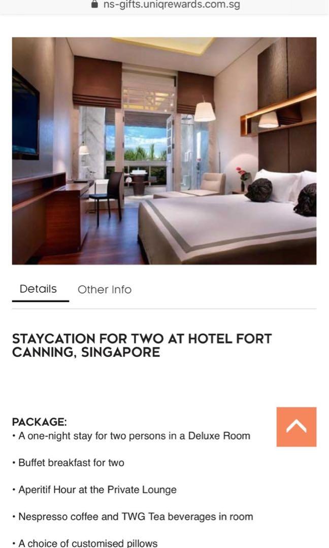 Staycation At Hotel Fort Canning With Breakfast Buffet Worth 90 Per Pax Tickets Vouchers Vouchers On Carousell
