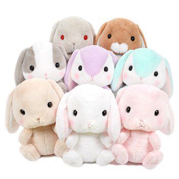 Amuse Pote Usa Loppy Napping Gathering Big Rabbit Plush Collection Toreba NEW 