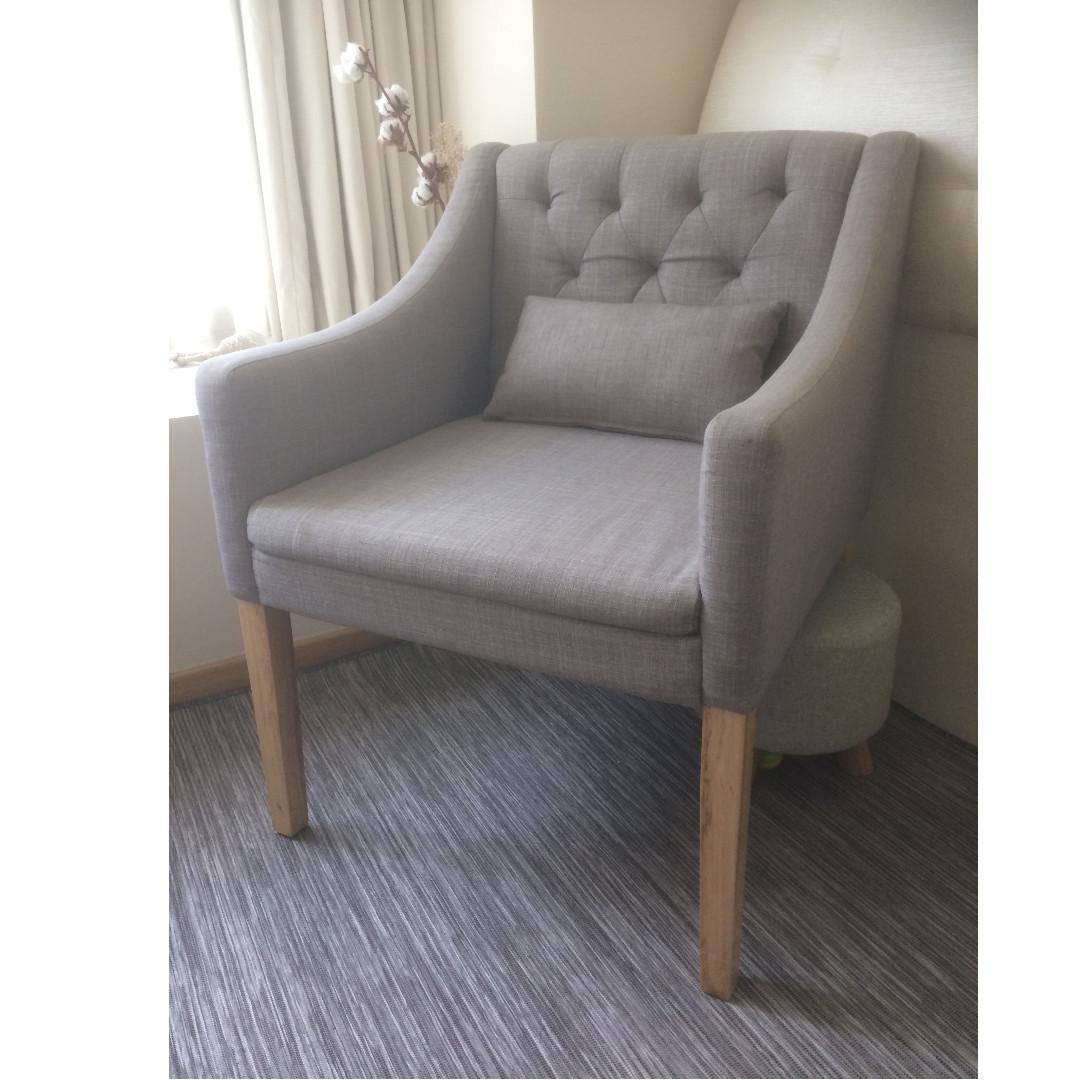 trivento dining chair armchair grey