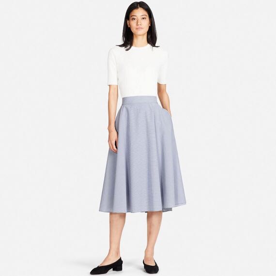 Front button circular new arrivals skirt uniqlo