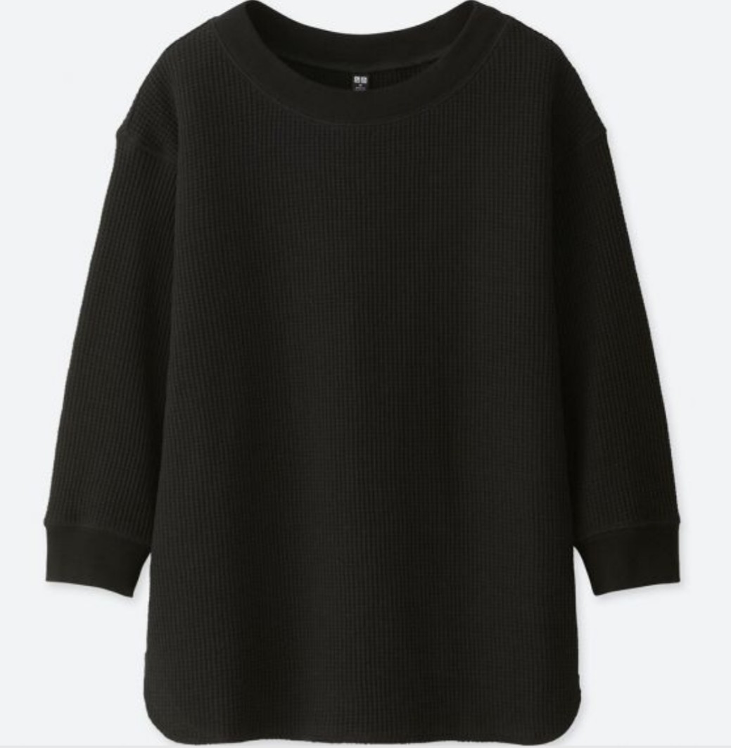 waffle sweater uniqlo
