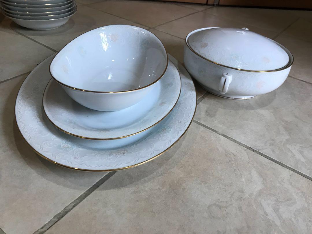 Vintage Goldtrim Noritake Dinner Set, Furniture & Home Living