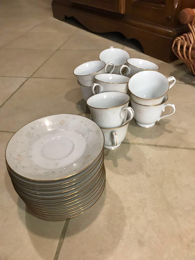 Vintage Goldtrim Noritake Dinner Set, Furniture & Home Living