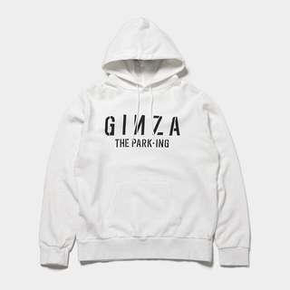 藤原浩 日本製 THE PARKING GINZA HOODIE 連帽TEE 白 3M反光 XL 版小 POOL