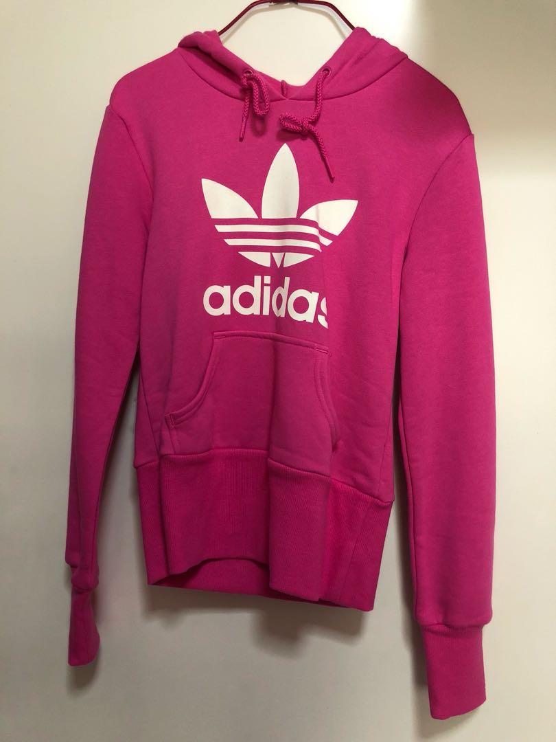 trefoil hoodie adidas pink