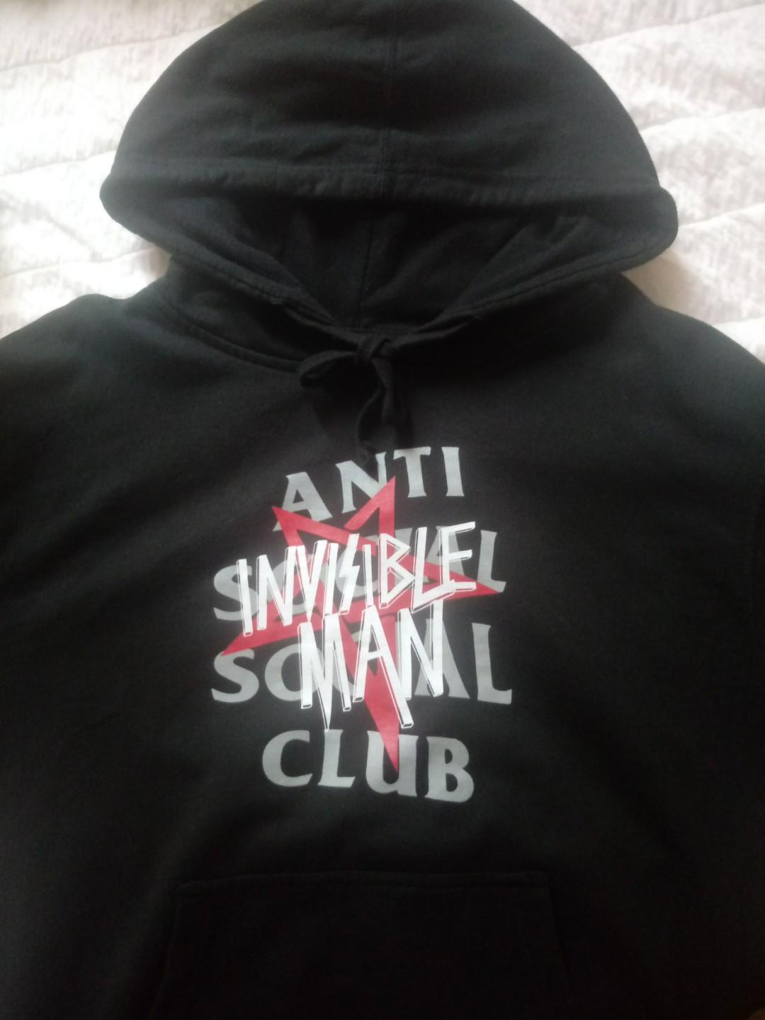 Anti social social club invisible man hoodie clearance