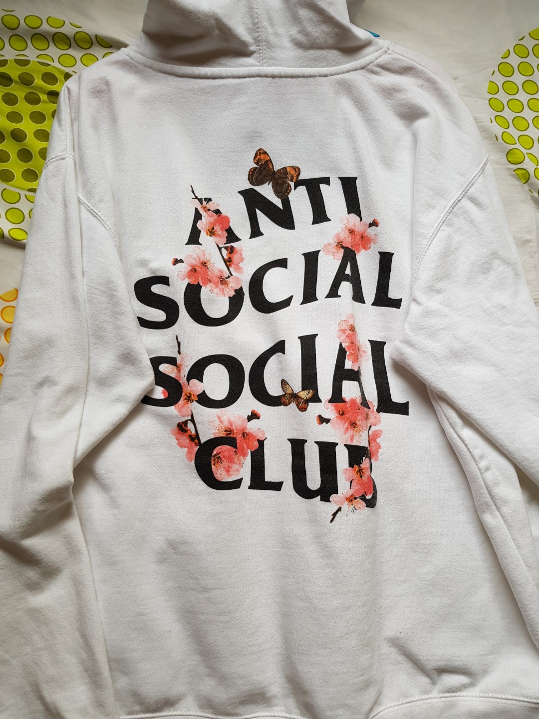 anti social social club kkoch white hoodie