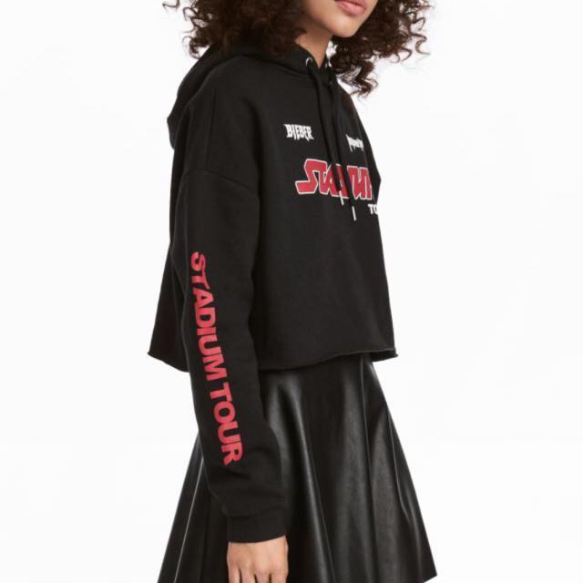 Justin bieber cropped hoodie clearance