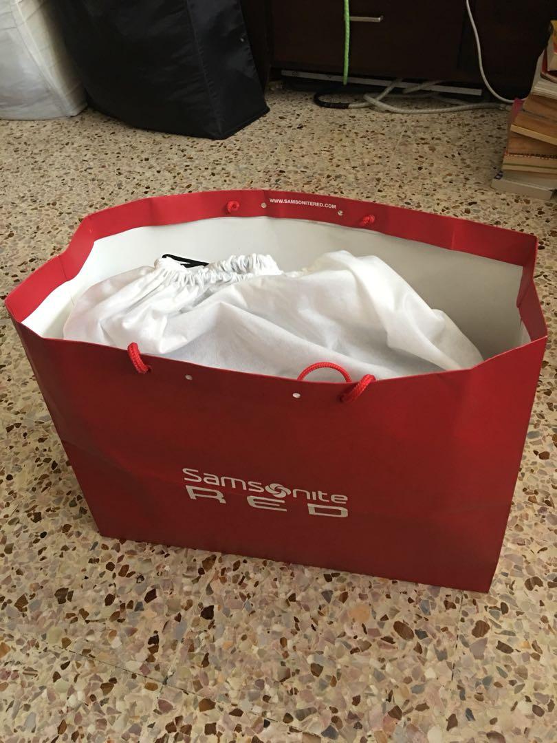 samsonite red tillou backpack