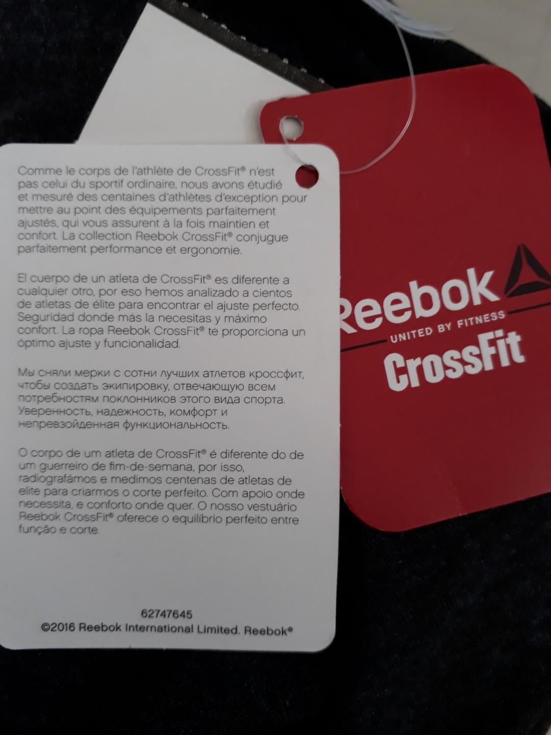Brand New Reebok Dark Grey Crossfit T Shirt Men s Fashion Tops
