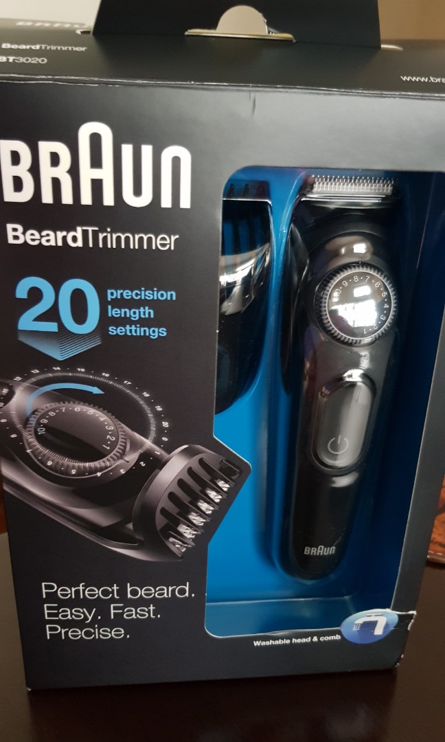 braun beard trimmer 3020