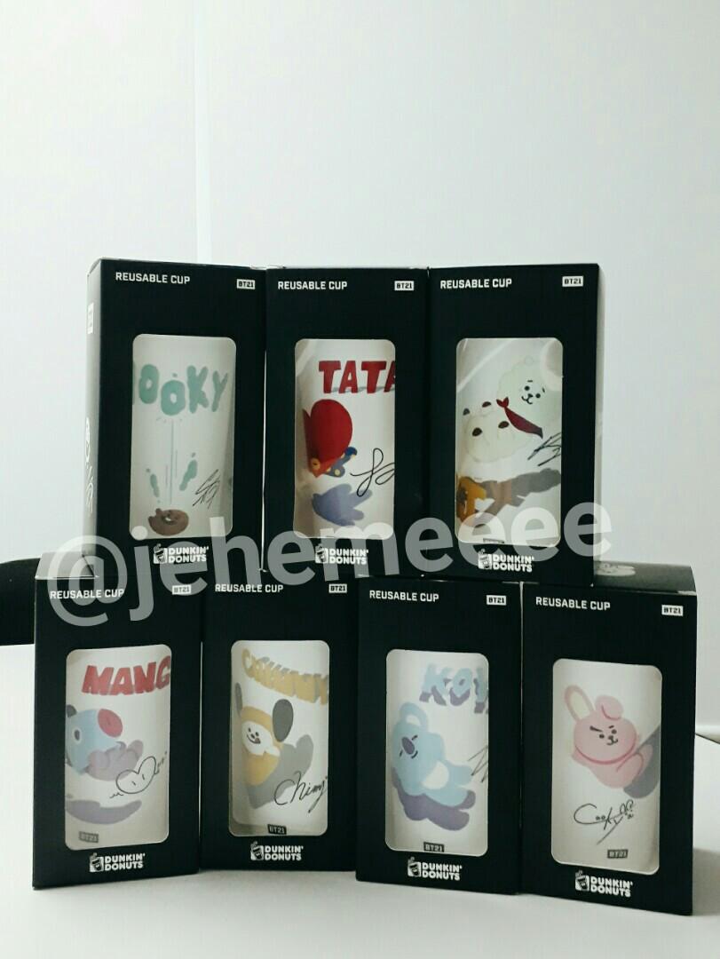 BT21 DUNKIN DONUT REUSABLE CUP (SHOOKY) (Category: Water Bottles & Tumblers) located in Manila. Submitted by jehemeeee (Listing ID 192412900, Image 2). Description: Limited edition of BT21 reusable cups. Just bought in korea. Also available: TATA, KOYA, MANG, CHIMMY SOLD: COOKY, RJ DELIVERY + SF IF MEET-UP + 50.