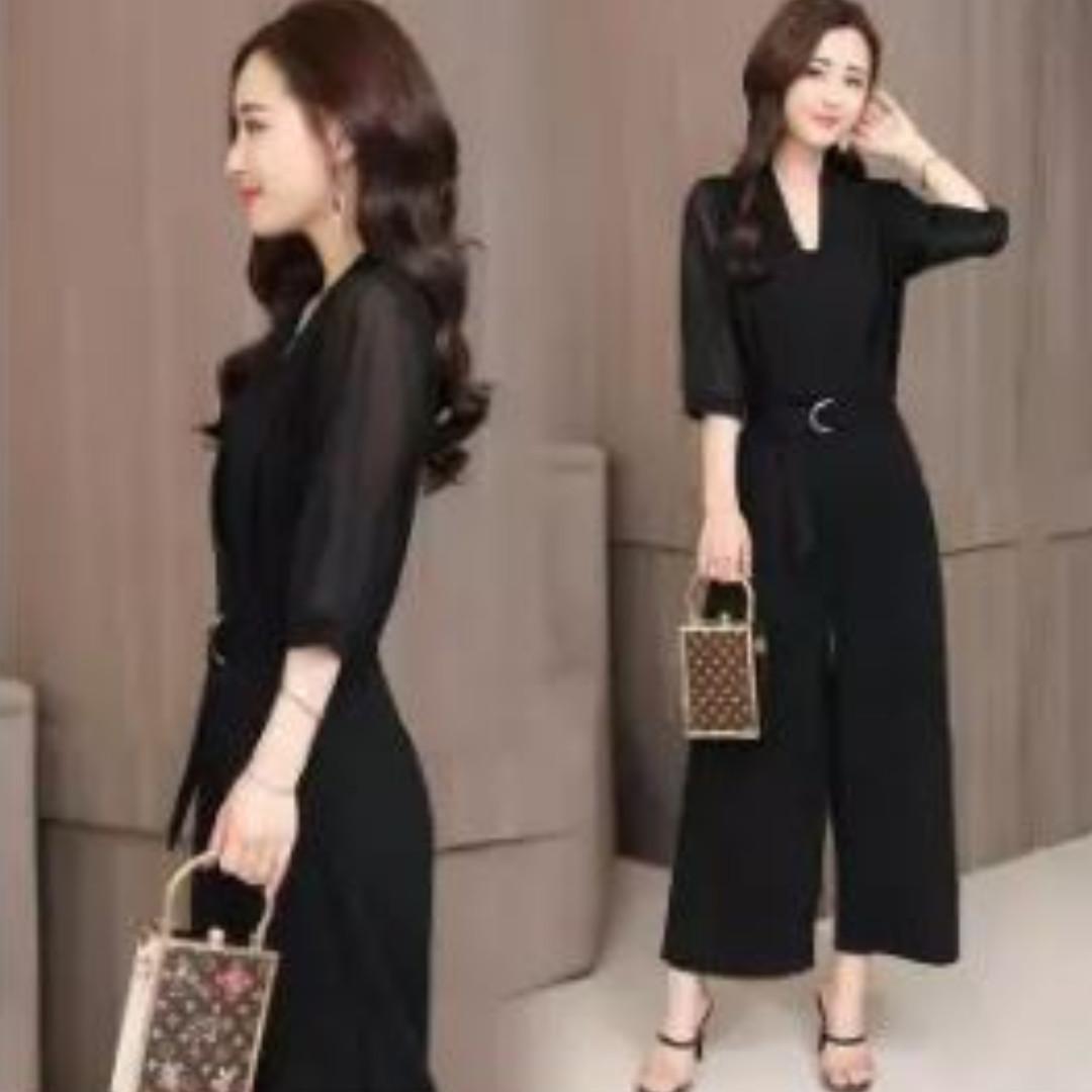 three quarter length jumpsuit