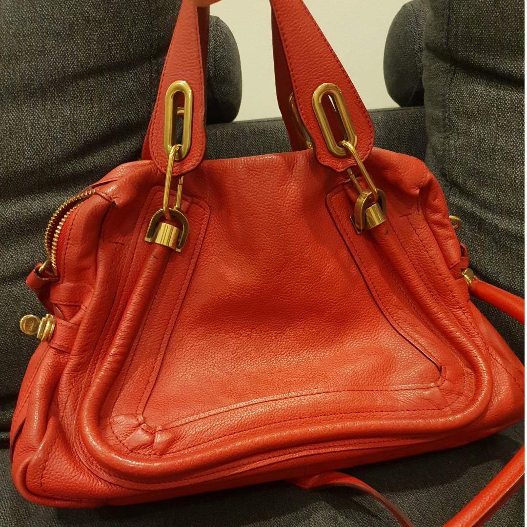 Chloe Paraty Bag Medium Red