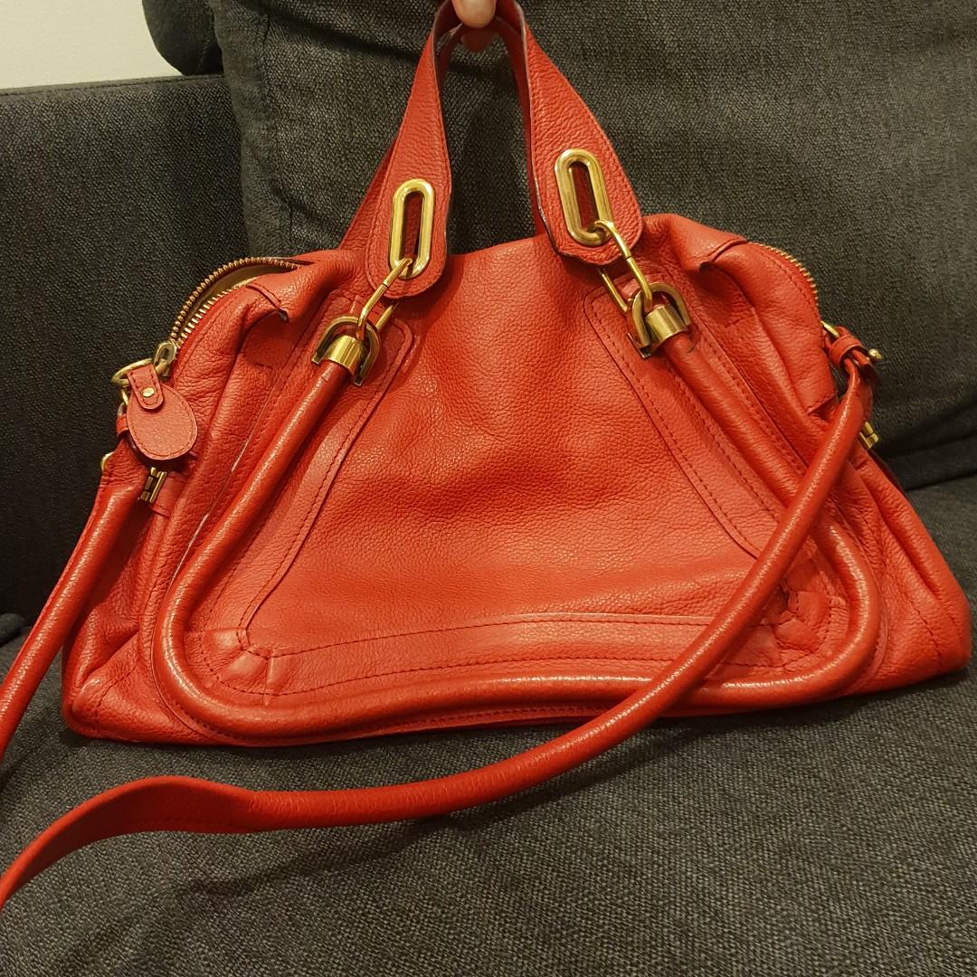 Chloe Paraty Bag Medium Red