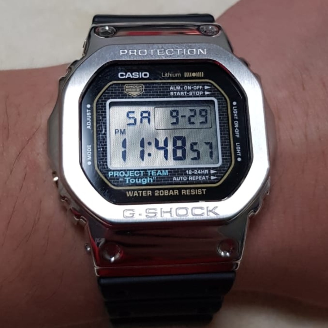 casio g shock 5600 steel