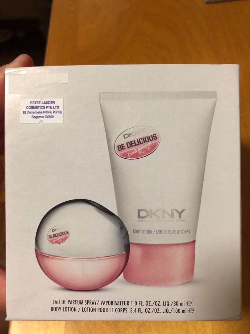 DKNY perfume and body lotion set 