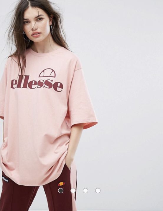 Ellesse Oversized T-Shirt With Front 