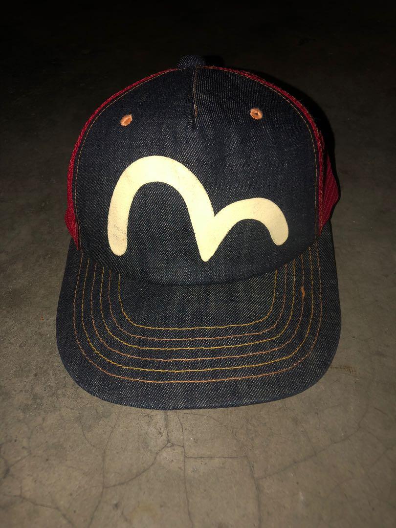 Evisu Trucker Cap, Men's Fashion