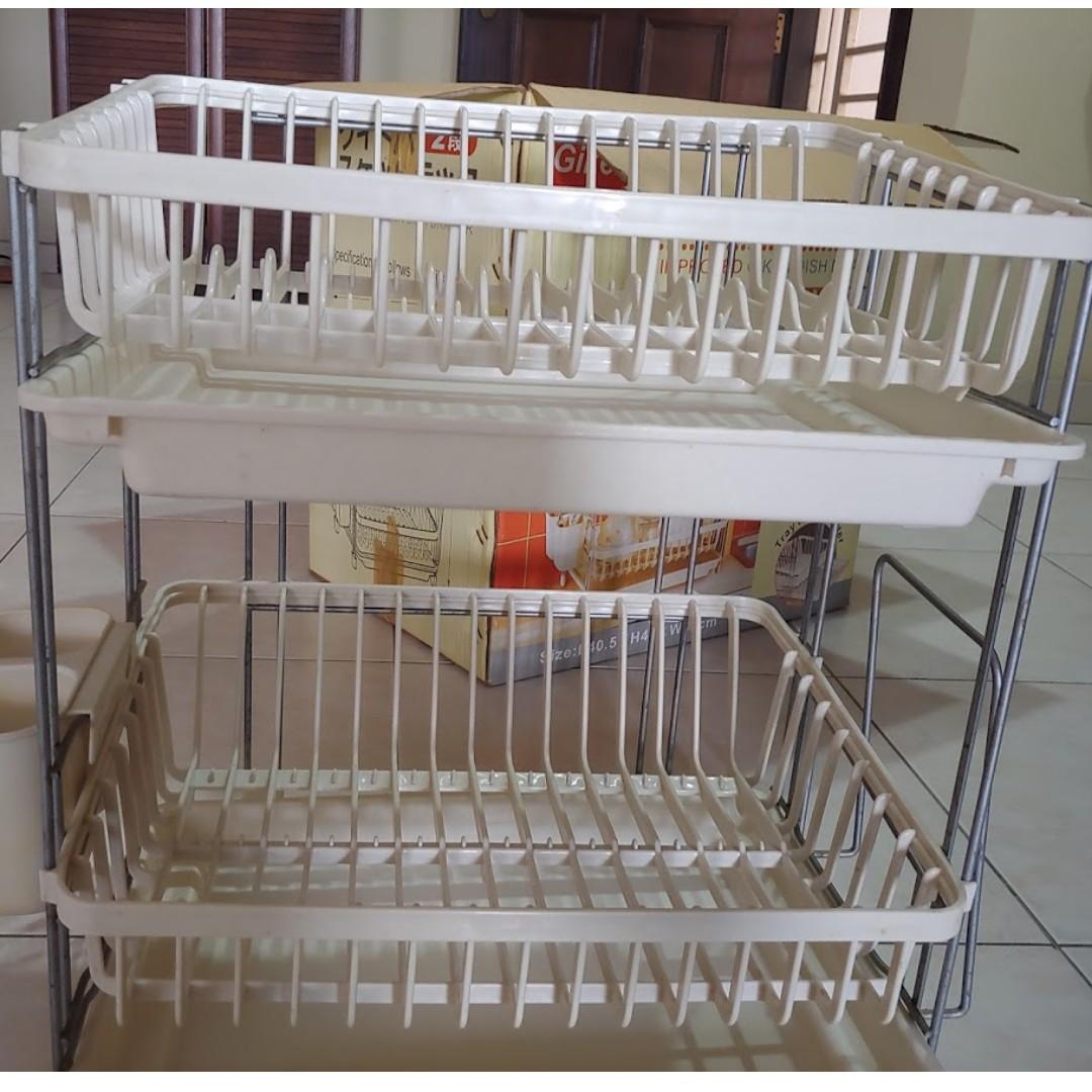 Giken Dish Drainer Furniture Home Living Kitchenware Tableware Other Kitchenware Tableware on Carousell