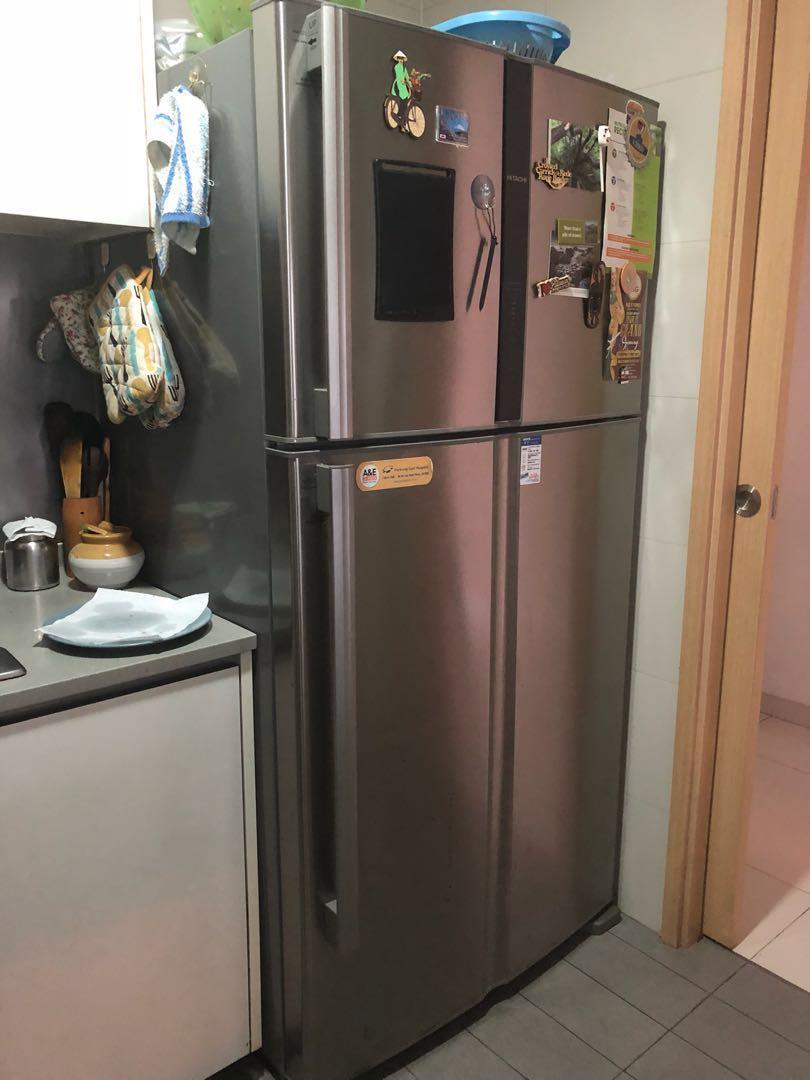 hitachi refrigerator inverter fridge 500l 2 door steel tv home appliances kitchen appliances refrigerators freezers on carousell