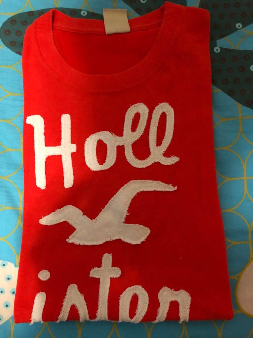 Holister orange tee （分類：T-shirt）位於 Hong Kong。 由 fasttrader 提交（商品編號 192374708，圖片 1）。簡介： 尺寸（上衣）: Intl L / EU 52 / UK 42 / US 42 Brand: Holister。