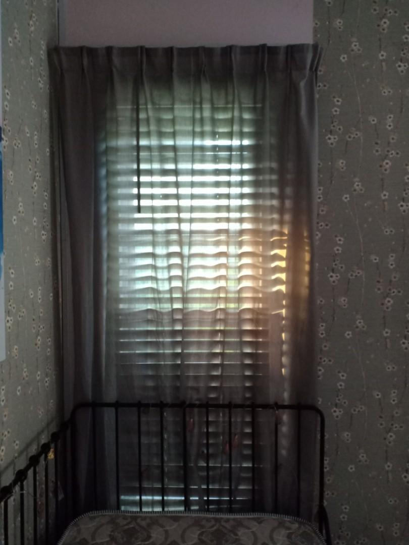 Ikea Vivan Curtain Grey Discontinued Home Furniture Home