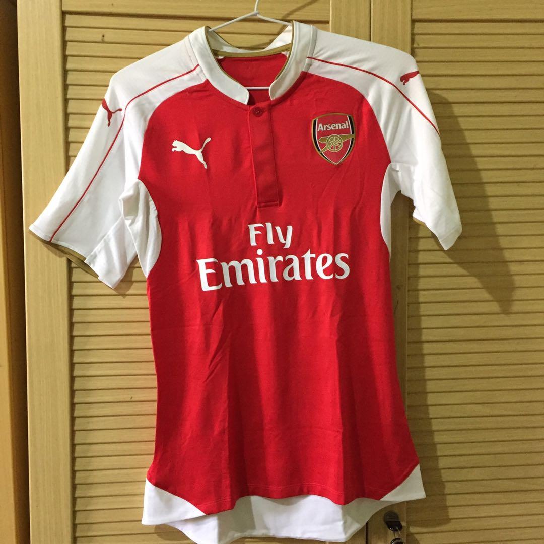 Jersey Fit Arsenal Original Puma Ukurang M Musim 2015 2016 Fesyen Pria Pakaian Di Carousell