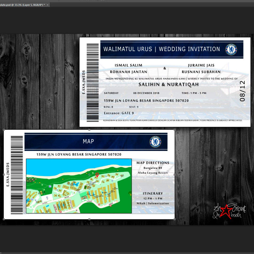 Kad Jemputan Customised Business Services Design Marketing On
