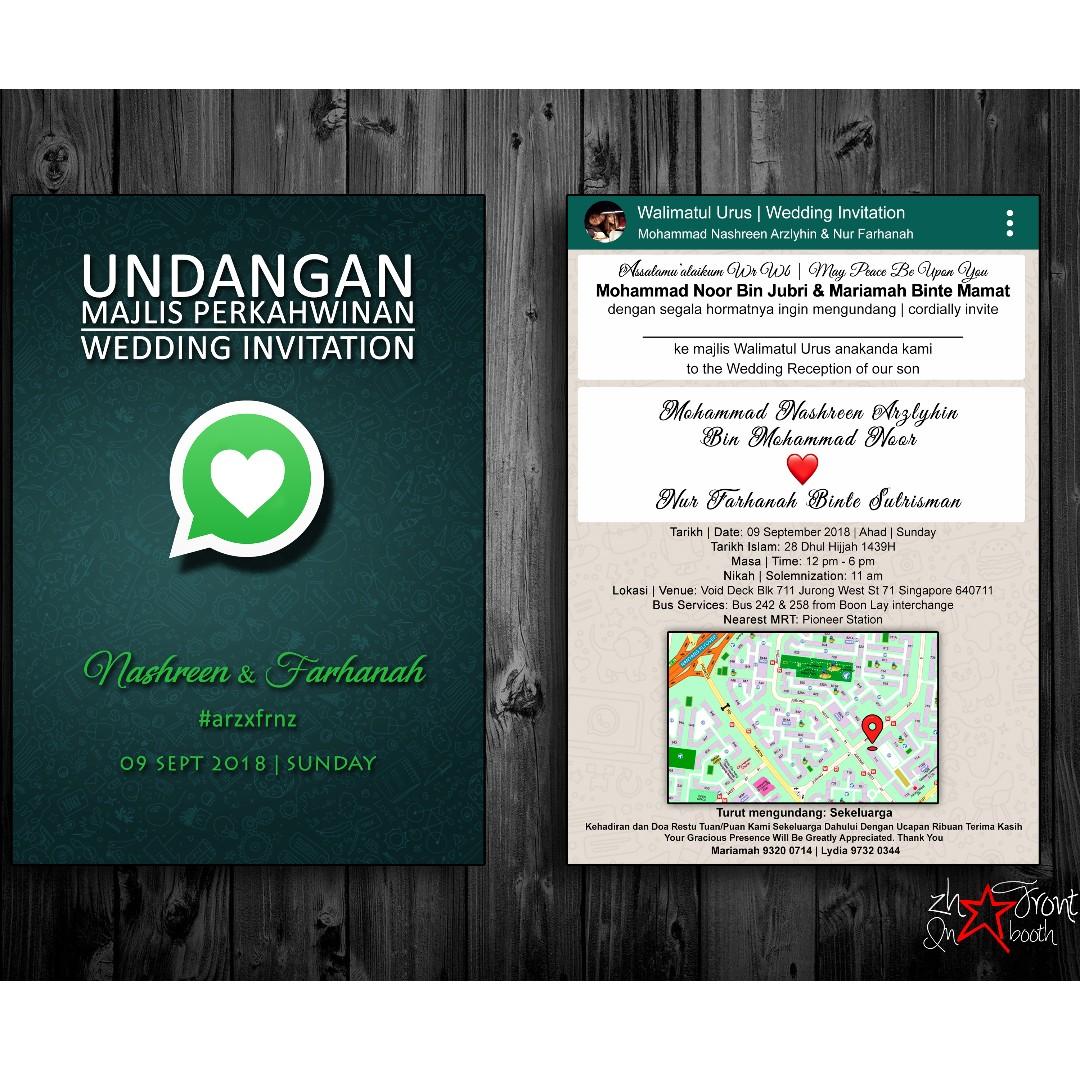 Kad Jemputan Customised Business Services Design Marketing On Carousell